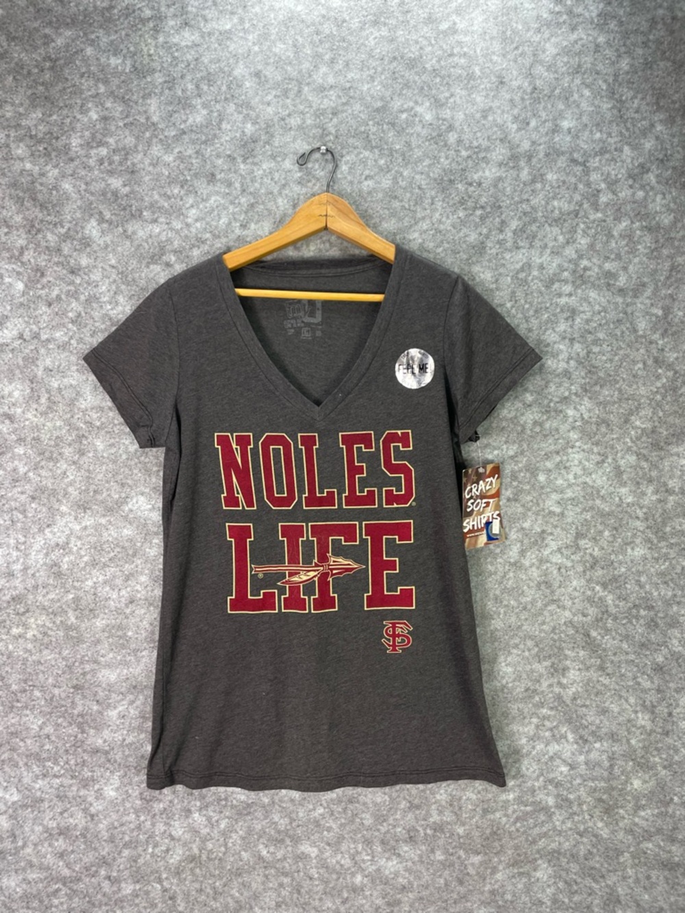 Florida State Seminoles Shirt Womens XL Gray NCAA Football My U Noles Life